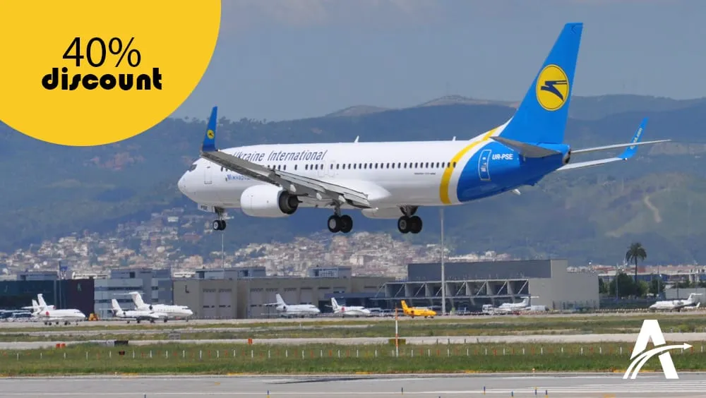 40% discounts to airlines in Ukraine