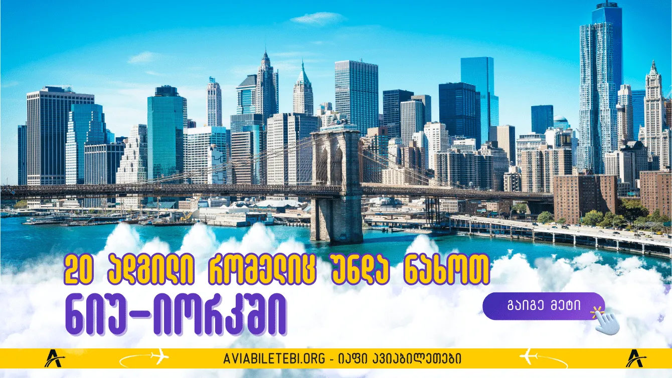 20 ადგილი, რომელთა მონახულება ღირს ნიუ-იორკში