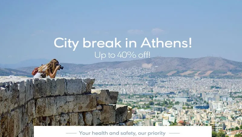 სითი-შესვენება ათენში 40%-მდე ფასდაკლებით!