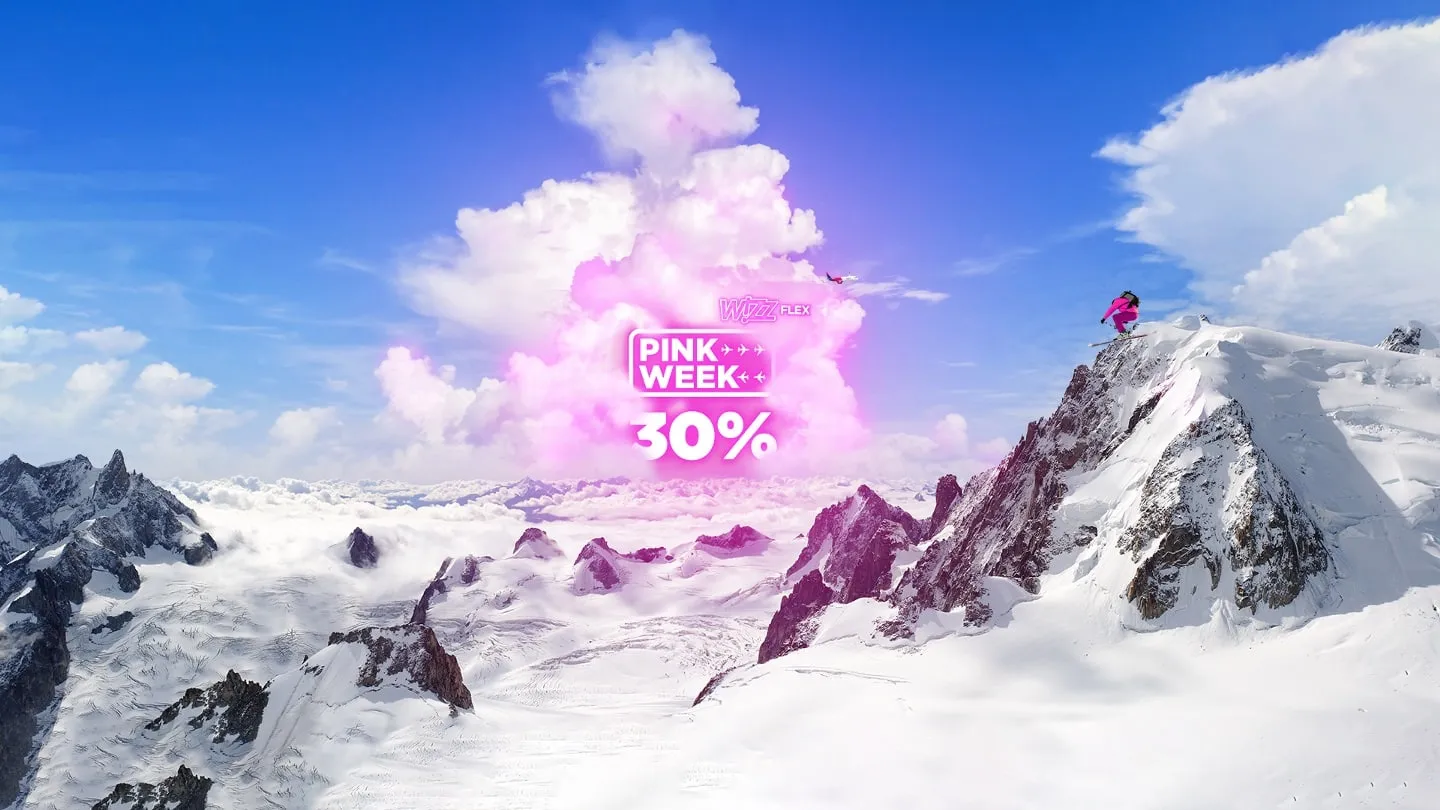 PINK WEEK: WizzAir -30% ფასდაკლება მხოლოდ დღეს!