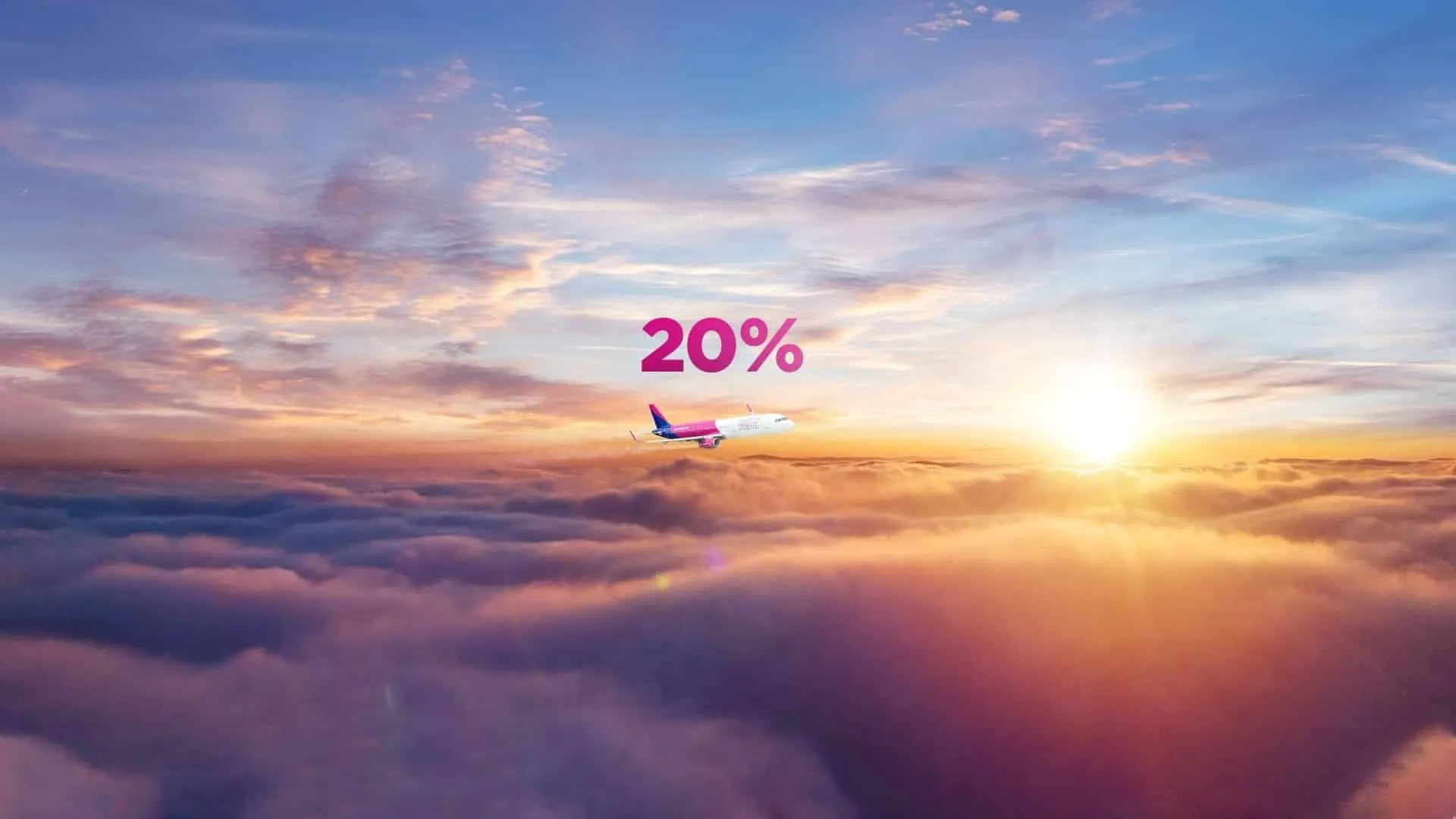 WizzAir Promo: -20% ფასდაკლება ყველა ფრენაზე