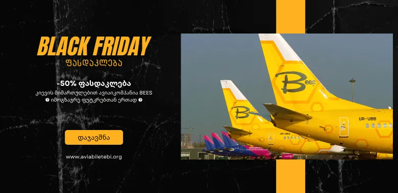 Bees Airline: შავი პარასკევის ფასდაკლება ფუტკრებისგან!