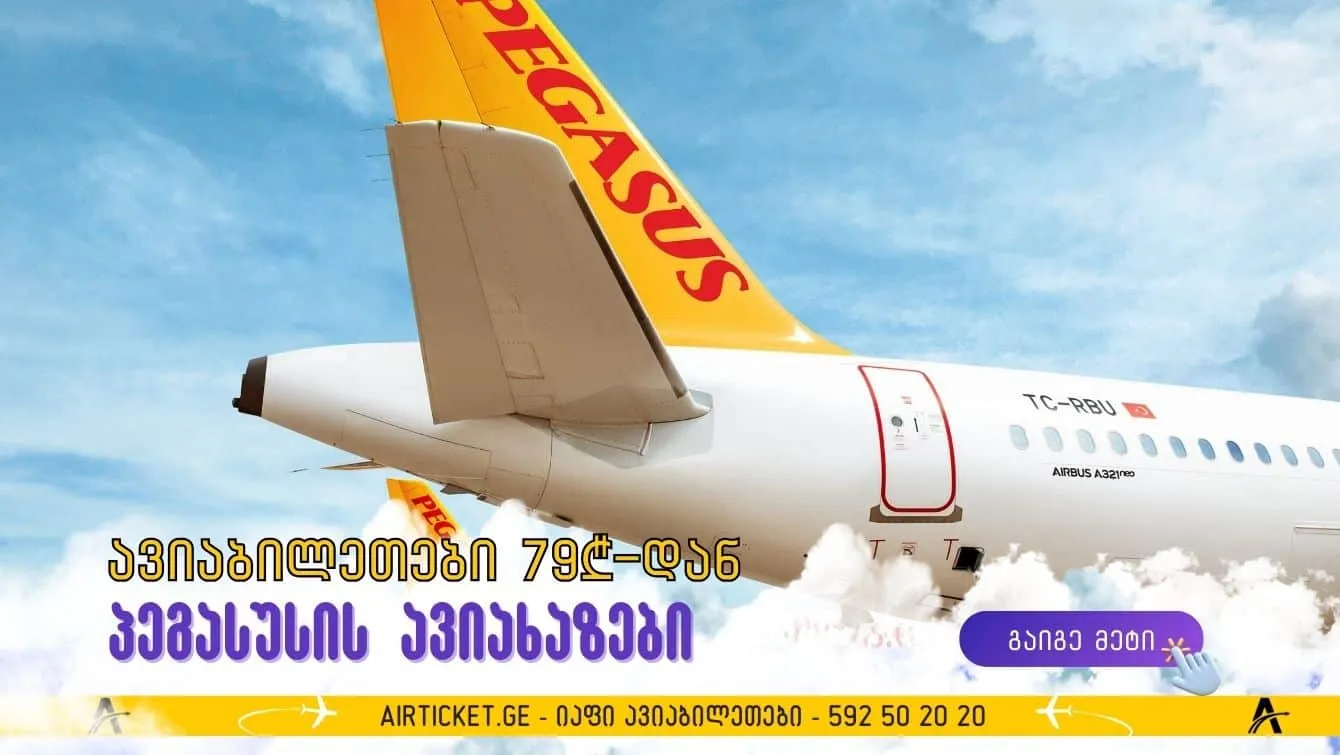 ✈️ ფლაი FRIDAY: ყველა ფრენები 79₾-დან + გადასახადები!