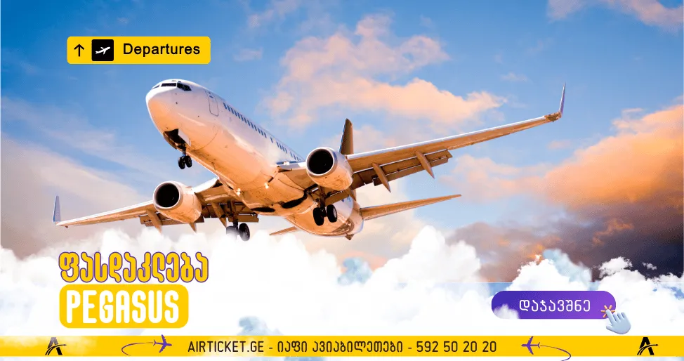 ფასდაკლება პეგასუსის ავიახაზებისგან