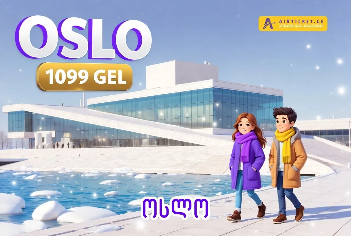 ტური: იმოგზაურე ოსლოში 1099 ლარად