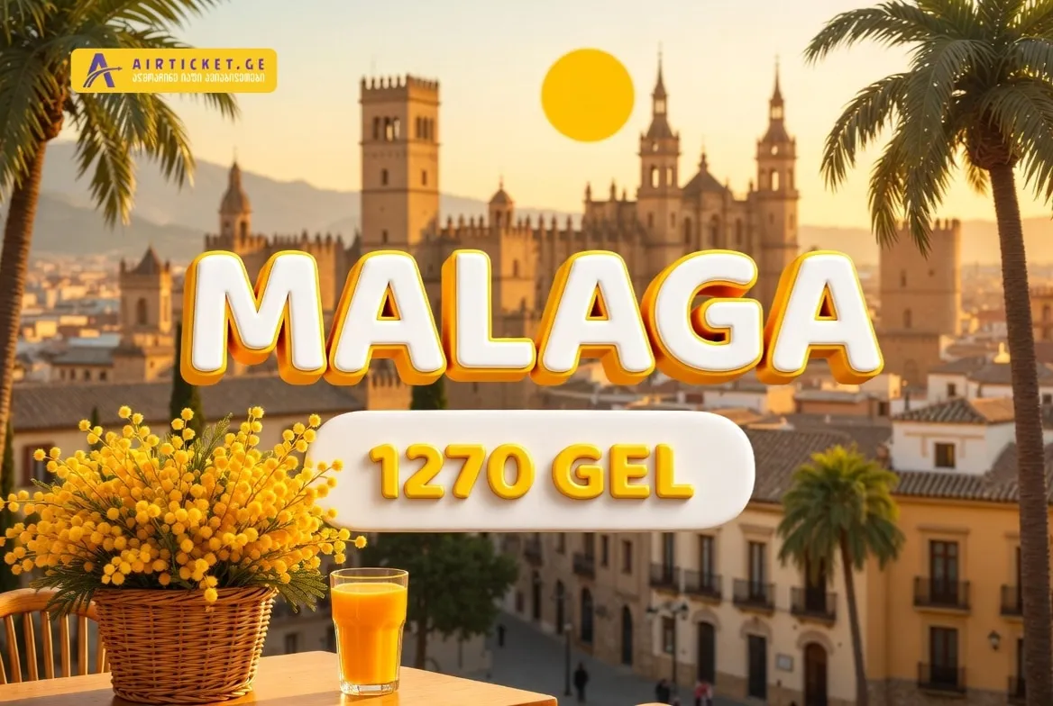 დასვენება მალაგაში მხოლოდ 1270 ლარი!