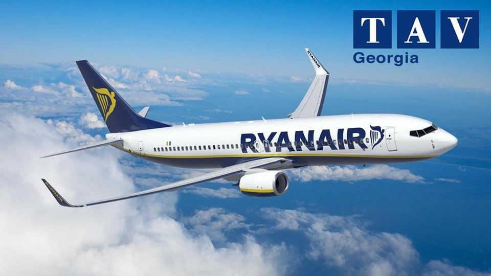 Ryan Air Starts to operate flights from Tbilisi International Airport