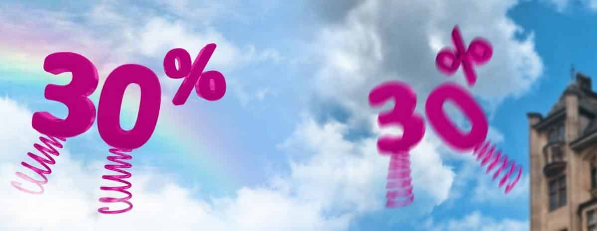 30% ფასდაკლება